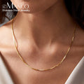 EManco Men's Box Chain Necklace Stainless Steel Upgrade Lobster Clasp Adjustable Simple Short Accessories Wholesale