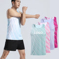 New Arrival Men's Summer Athletic Tank Top Quick Dry Breathable Lightweight Jogger Vest for Marathon Running Cross Knitted