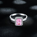 Silver 925 Jewelry Wholesale Custom Oem Wedding Jewelry Classic 925 Silver CZ Diamond Solitaire Band Engagement Ring for Women
