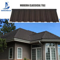 Philippines Construction Building Project 0.45mm Shake Stone Coated Metal Colored Roofing Sheet for House Tile