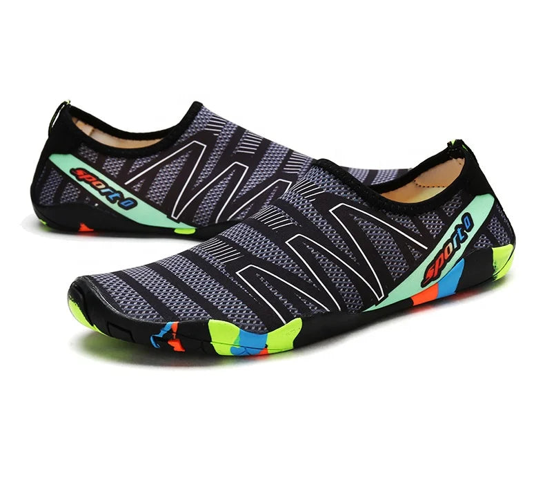 Anti Slip Men Women Beach Swim Socks Water Sports Sock Shoes Barefoot Quick-drying Rubber Water Shoes for Men and Women