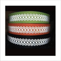 Fluorescent Orange Green Black Non-elastic 100%polyester Reflective Ribbon Print Tape / Hi Vis Reflex Logo Webbing for Garment