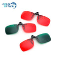Red Green Clip on Glasses Amblyopia Corrective Glasses for Visual Function Training MegaBDM