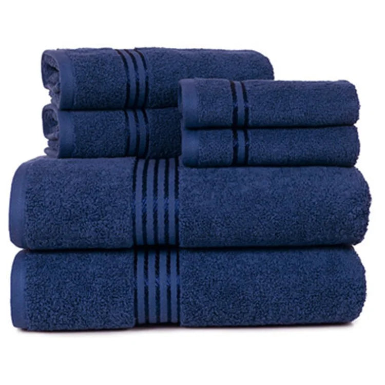 100% Pure Cotton Bath Towel Personalized Embroidery logo Cotton Terry Bath/hand/face Towel Set for Hotel