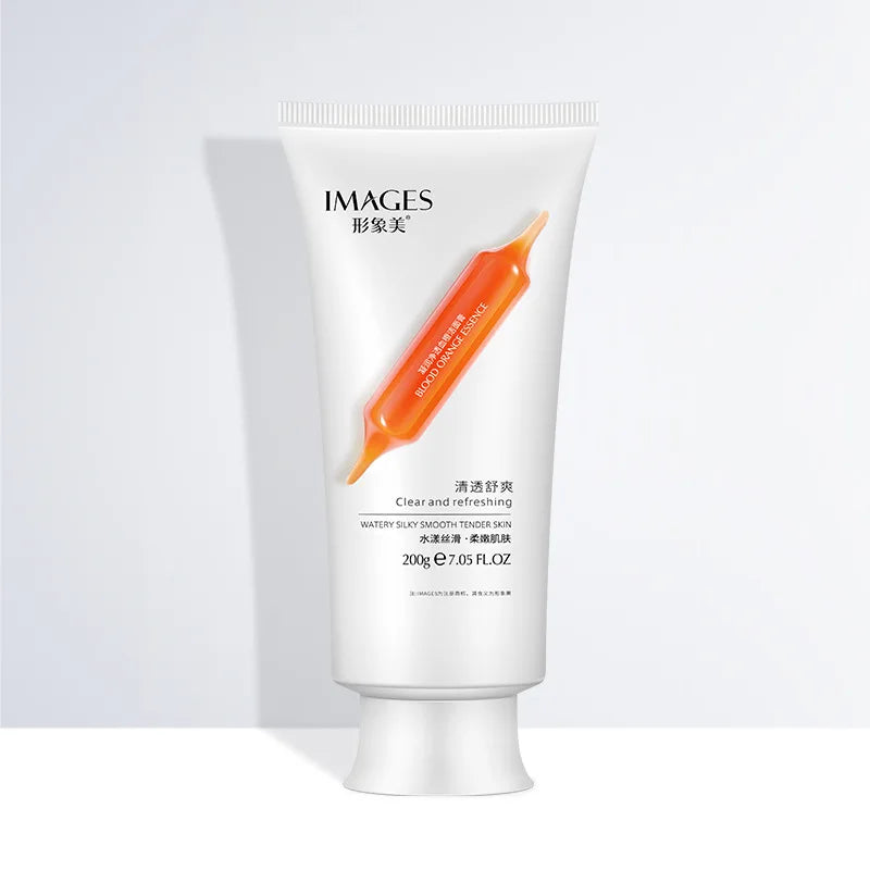 OEM IMAGES Custom Organic Vitamin C Blood Orange Facial Cleanser Wholesale Cleansing Products Foaming Face Wash for Oily Skin