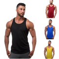Wholesale Cotton Solid Color Printed Embroidery logo Gym Wear Fitness Sleeveless Men's Sport Vest Men tank Top Gym Vest