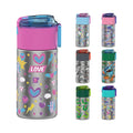 400ml Stainless Steel Insulated Sports Water Bottle with Straw Lid for Kids Outdoor Gym Activities Snack Storage Vacuum Flask
