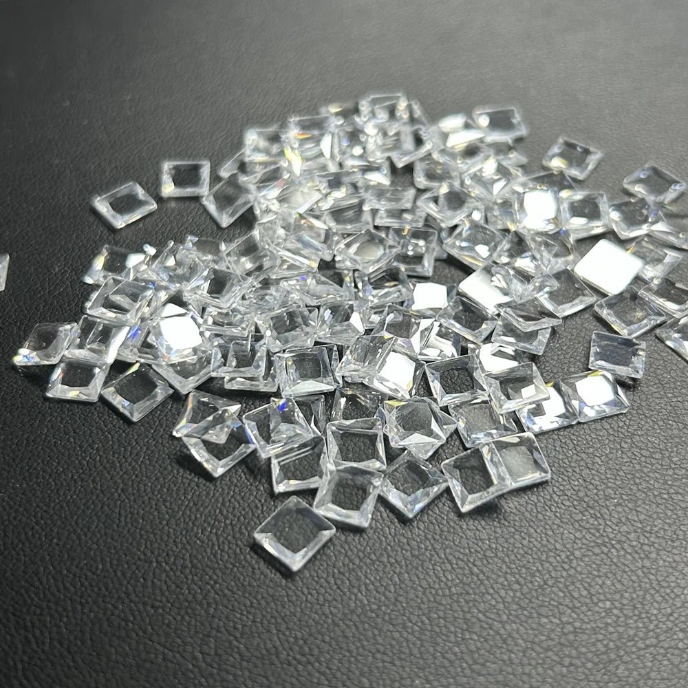 Hot Sale India Kundan CZ Diamond Polki Flatback White Cubic Zirconia Stone for Jewelry