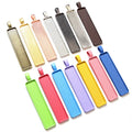 5pcs Fashion Colorful 10x50mm Cameo Rectangle Bezels Blank Pendant Cabochon Base Setting for Jewelry Making Accessories Supplies