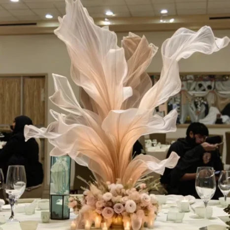 New Arrival Handmade Giant Flowers Artificial Large Silk Flower Centerpiece Flowers for Wedding Stage Decoration