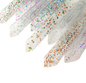 Thickness 0.4mm Large Expanse of Transparent PVC with Golden Scallions for Bags and Shoe Materials and Cosmetic Bag PVC Film