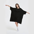 New Arrivals Summer Bamboo Woven Breathable Quick Dry Floral Pattern Oversized Woman Big Size Sleep Tee Nightgown