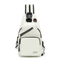 Small Backpack Crossbody Chest Bag for Travel Fashion Ins Multifunctional Use Unisex Zipper Oxford Sling Bag Women Crossbody