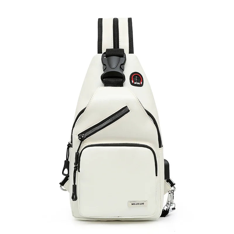 Small Backpack Crossbody Chest Bag for Travel Fashion Ins Multifunctional Use Unisex Zipper Oxford Sling Bag Women Crossbody