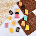 HY Break Apart Mini Chocolate Bar Silicone Molds for Wax Melts Chocolate Cake Tools