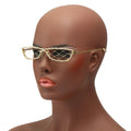 New Diamond studded Sunglasses Without Lenses Popular on the Internet Full of Diamonds 2024 Party Sunglasses