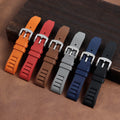 Luxury Waterproof Fkm Rubber Sport Watch Bands of 20mm Curved End Watch Bands Strap for Smart Watch