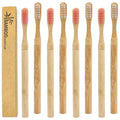 Custom Logo Natural Organic Bamboo Handle  Soft Bamboo Tooth Brush Charcoal Bambo Bambu Bamboo Toothbrush