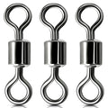 A1 Fishing Rolling Swivel Smooth Rotation Barrel Swivels Snap Hook Line Connector Swivels for Saltwater Freshwater Carp Fishing