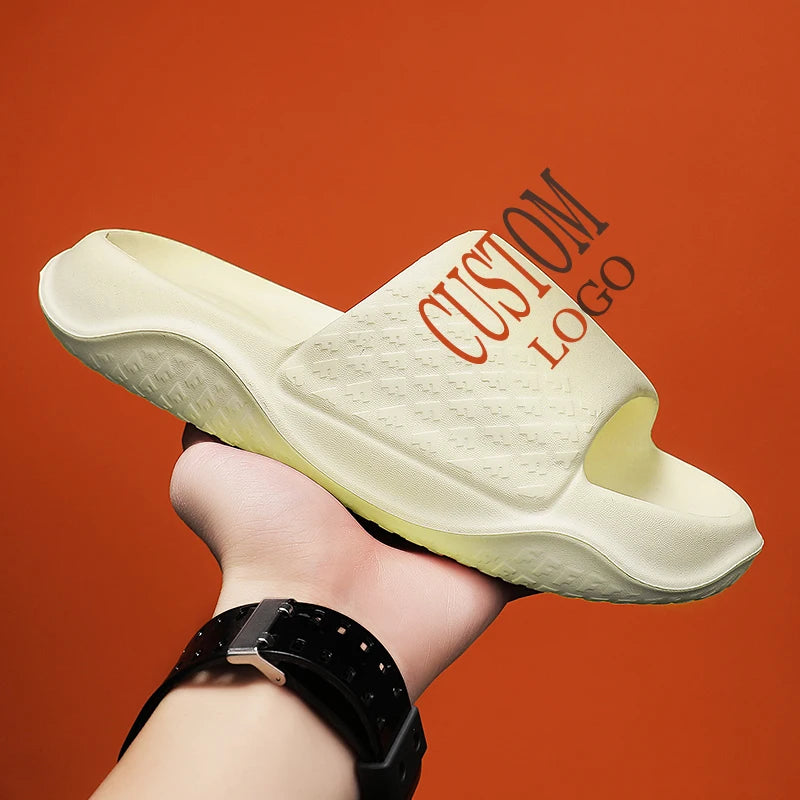 2022 Popular Custom Slides Cloud Slippers Breathable Buckled Shoe for Women and Men Dropshipping New Product with Custom Logo