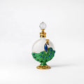 Glass Stick 10ml 15ml Unique Essential Oil Colorful Empty Glass Dubai Arabic Style Metal Attar Perfume Oil Bottles