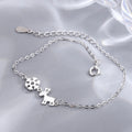 Christmas gift 925 sterling silver snowflake elk bracelet for women