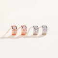 Wholesale 2025 Trendy 925 Sterling Silver Zircon Diamond Stud Earrings for Women for Anniversary Gift