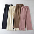 Women Winter Stylish Solid Long Loose High Waist Oversize Spandex/Cotton Windproof Breathable Plus Size Jogger Pants