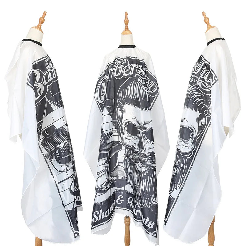 Vintage Hairdressing Skeleton Swivel Chair Cloth Shawl Hair Dyeing Barbershop Hair Salon Hair Salon Cape