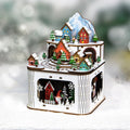 Colourful Wooden Laser Cut Christmas Scene Light-Up Table Decorations for Holiday Perfect Christmas Gift