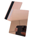 Rose Gold Brush Empty Credit Cards Blank Metal Cards with 4442/4428 Chip Holes&Hi Co Magnetic Stripe Bank Card