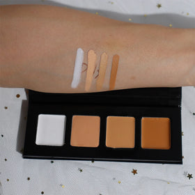 Vegan Full Coverage Face Make up Private Label Blush Bronzer Vendor Cream Contour Palette