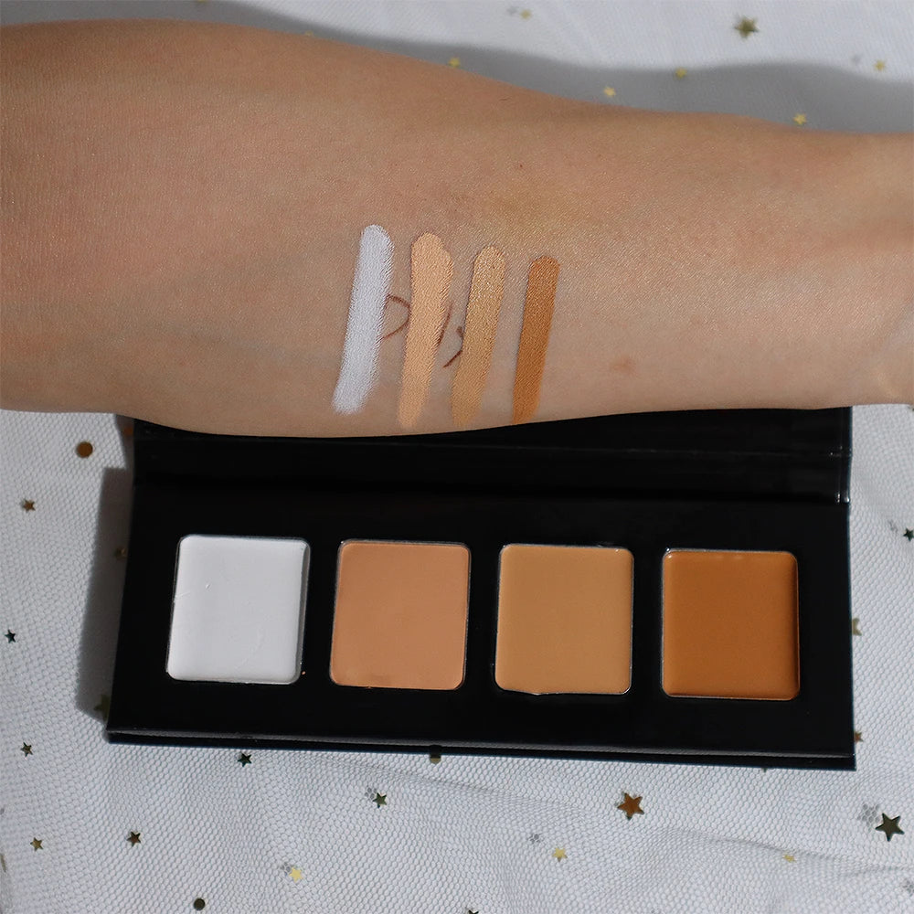 Vegan Full Coverage Face Make up Private Label Blush Bronzer Vendor Cream Contour Palette
