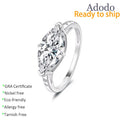 Custom Engagement Wedding Promise Eternity New Jewelry 925 Sterling Silver Diamond VVS 3ct Moissanite for Women
