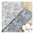 100% Woven Cotton Fabric with Small Flower Digital Printing Organic Poplin Fabric Soft Rolls for Girls' Shirts Dresses Low MOQ