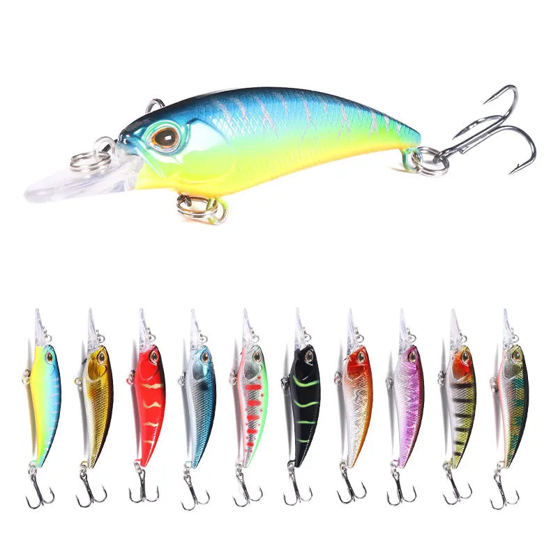 HENGJIA Wholesale HENGJIA 10 Colors Minnow Lure Bait Custom Wholesale Fishing Lure Tackle for Bass Perch Fishing Lure for Bass Pike Fishing