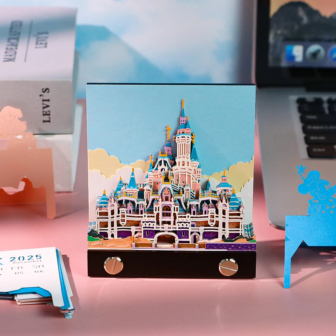 Kawaii Stationery Gift Set for School 3D Memo Pad Custom Calendar 2026 Note Pads Hary Potter Castle Panda Sticky Note Gift Items