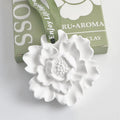Wholesale Hanging Car Wardrobe Air Freshener Scented Ceramic Porcelain Flower Aroma Plaster Fragrance Essential Oil Diffuser