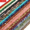 2mm 3mm Natural Stone Round Loose Beads Crystal Gemstone Amethyst Rose Quartz Lapis Red Agate Turquoise Garnet Loose Beads