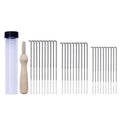 30 Pieces Triangle Needle Wool Felting Needle Kit for Wool Felt Tool Needle