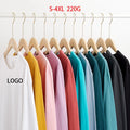 Custom Logo 100% Cotton Blank Plain Long Sleeve Top Embroidery Unisex Stacked Sweatsuit Top