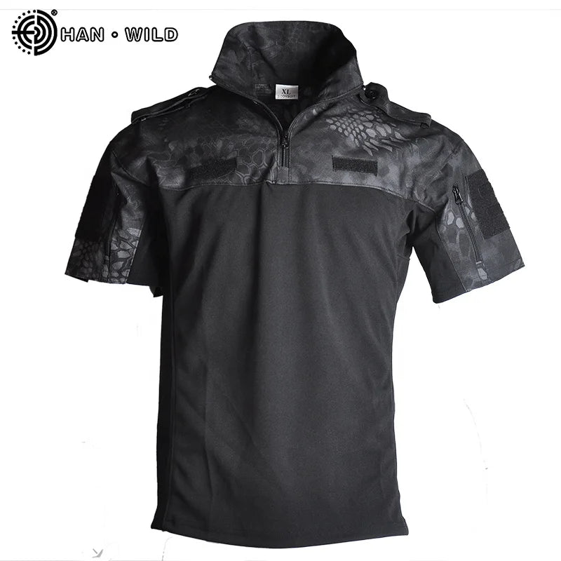 Wholesale Plain Biking Shirt Men's T-shirt Quick-drying Tactical T-shirt for Man