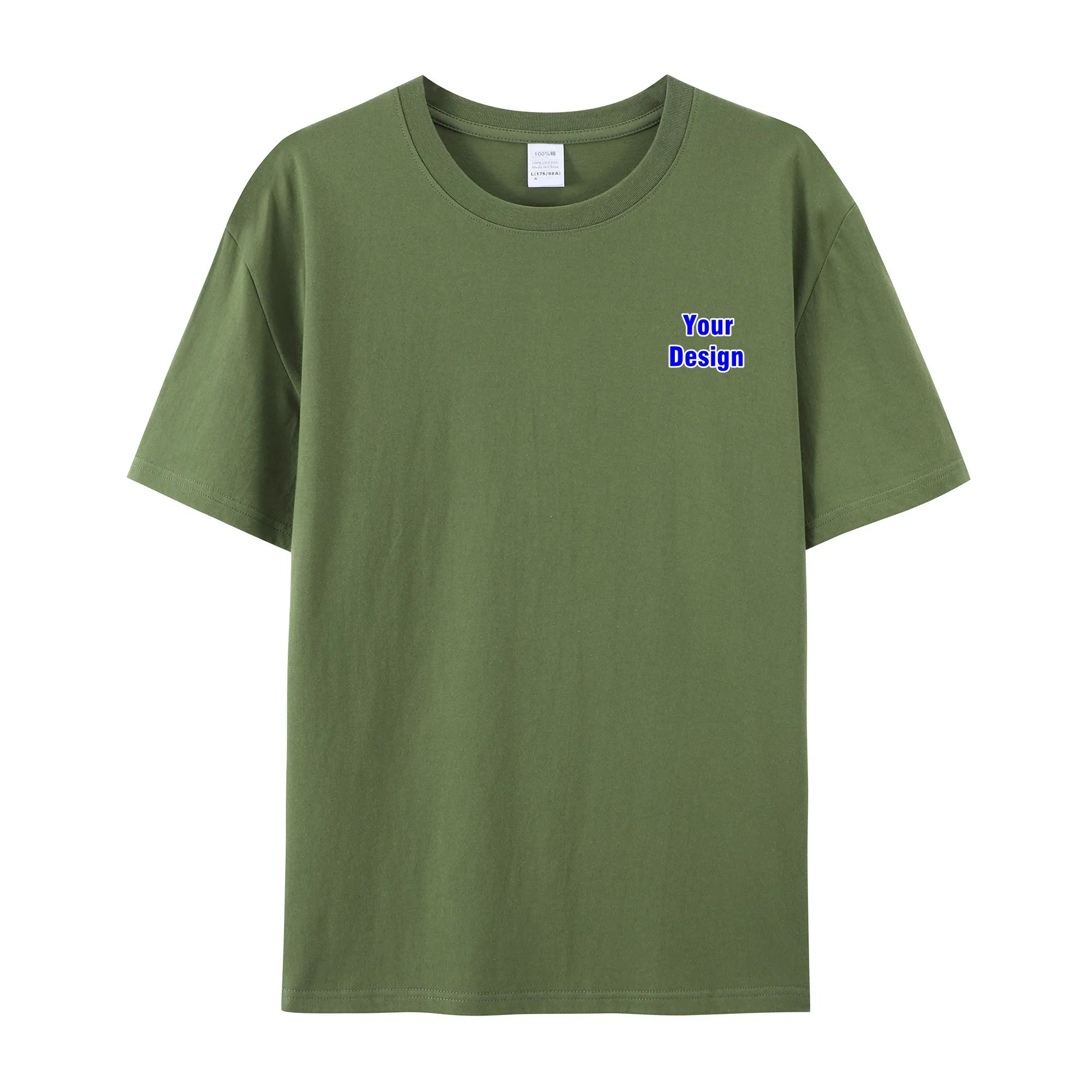Plus Size Men's T-shirts 100% Cotton t Shirt Over Sized Tshirt for Mens Tshirts With logo Custom T-shirt Oversize