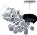 60 Pieces Round Nail-on Nylon Slider Pad Floor Protector Nail on Felt Pads Slider Glide Pads for Chair Leg Feet