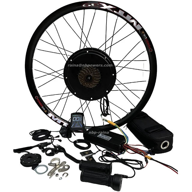 Cheap Kit 26" 27.5'' 29" MTX Rim 52V 2000w MTX39 Wheel 40A Dual Hall Sine Wave Controller M8-1S Display Hub Motor Conversion Kit