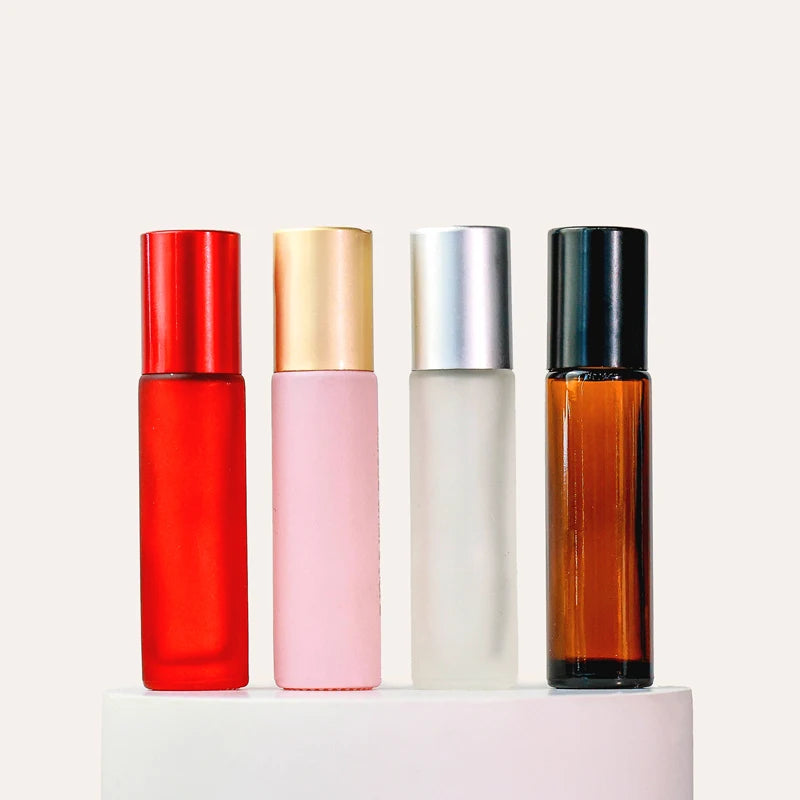High Quality Custom Color 10ml Essential Oil Glass Bottle Perfume Roll on Bottle