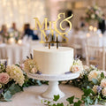 ECCOBELLA Mr Mrs Custom Acrylic Cake Toppers for Wedding Cake Decorating Supplies