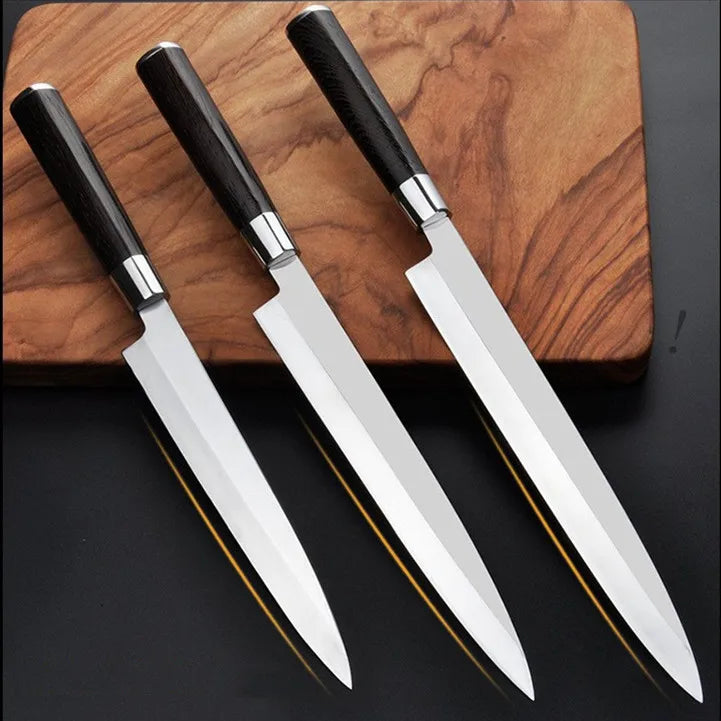 Professional 10 Inch Chef Knife Stainless Steel Fish Knife Couteau Sushi Sashimi Japanese
