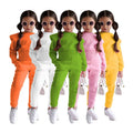 Winter Children Sweatsuits Two Piece Sets Girls Kids Hoodies 2 Pcs Pants Sets