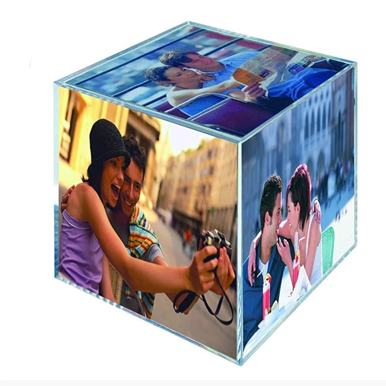 Photo Cubes for Pictures Photo Frame Cube Multi Picture Frame Photo Block